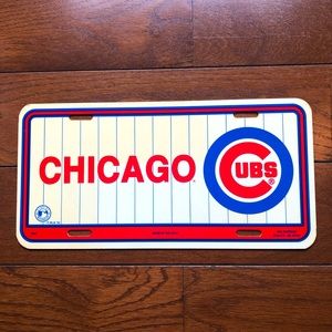 Vintage Cubs sign, plastic